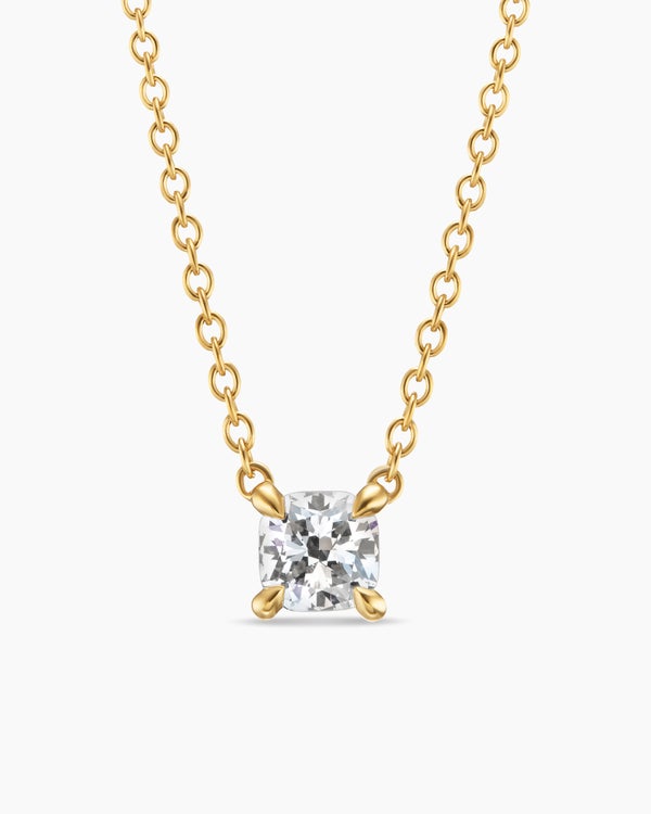 david van hagen Micro Chatelaine ® Pendant Necklace 18K Yellow Gold with Diamond 4mm
