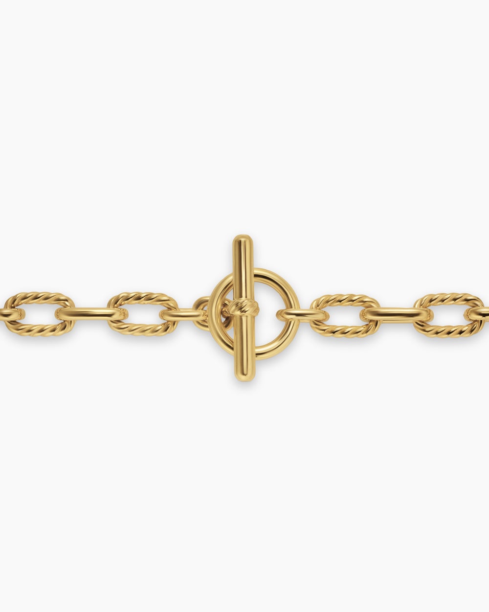 Womens DY Madison Toggle Chain Necklace in 18K Yellow Gold, 5.5mm