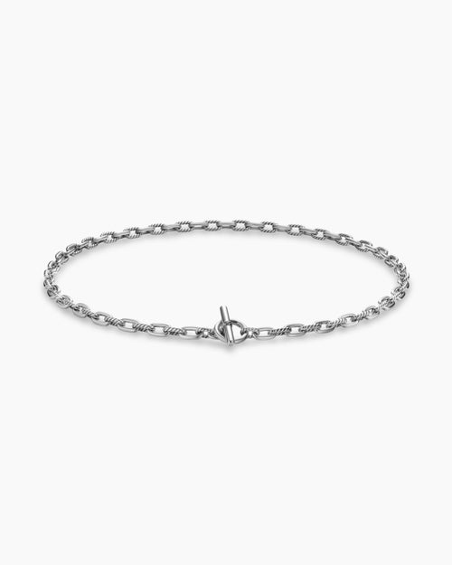 Womens DY Madison Toggle Chain Necklace in Sterling Silver, 5.5mm
