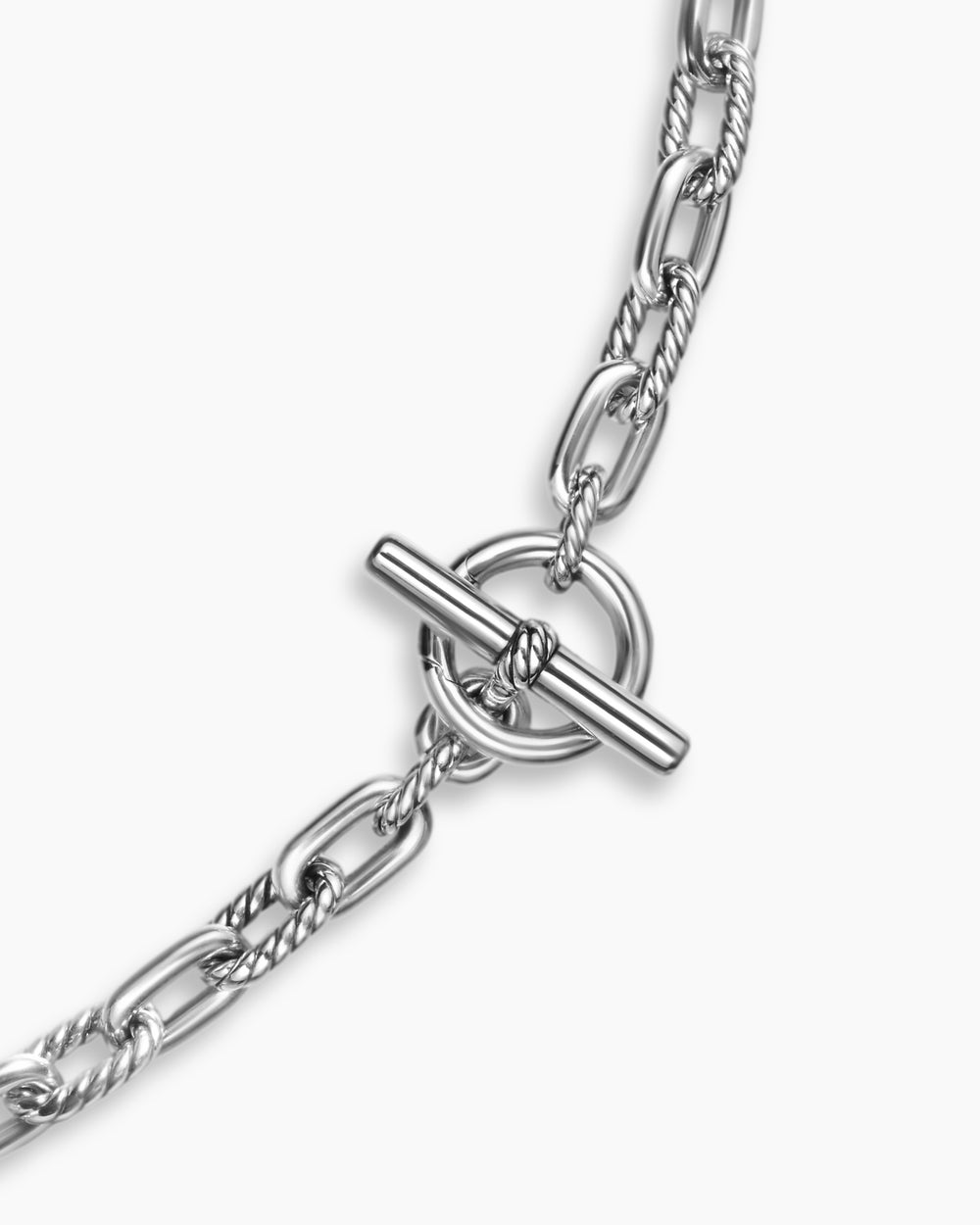 Collier chaîne à bascule DY Madison en argent sterling, 5,5 mm femmes