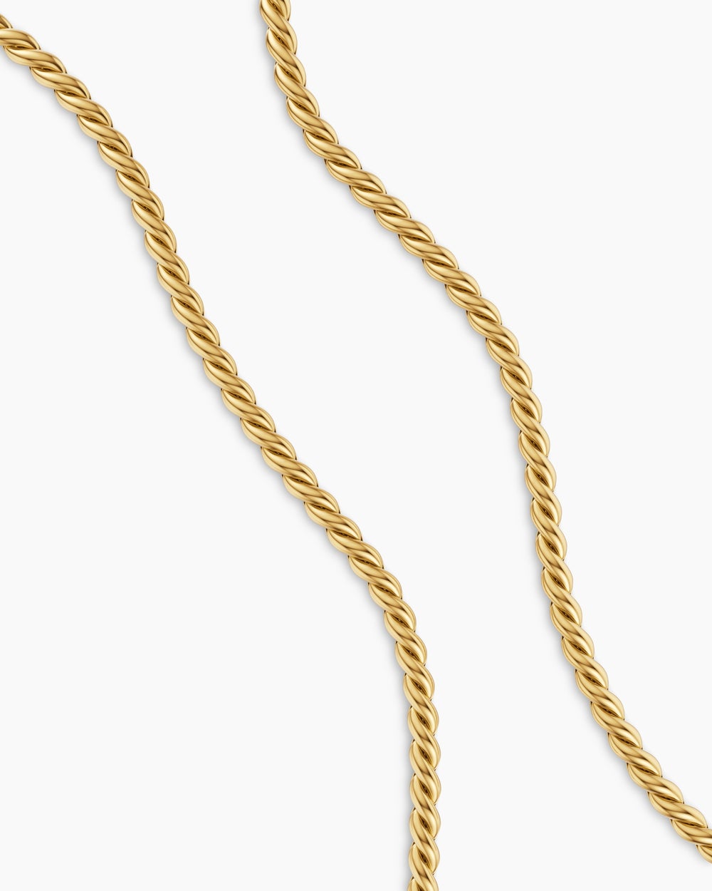 Mens Sculpted Cable Chain Necklace in 18K Yellow Gold, 5.7mm