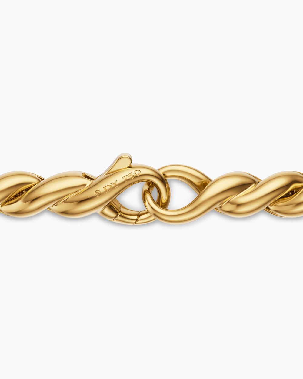 Mens Sculpted Cable Chain Necklace in 18K Yellow Gold, 5.7mm