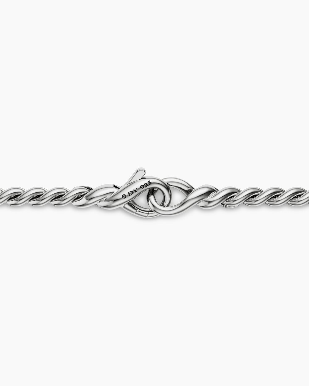 Mens Sculpted Cable Chain Necklace in Sterling Silver, 2.7mm