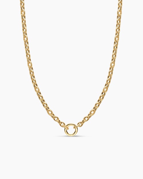 Womens DY Mercer® Petite Chain Necklace in 18K Yellow Gold, 4.5mm