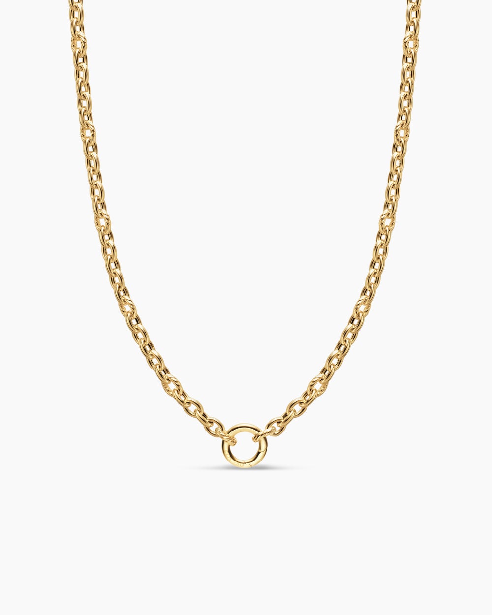 Womens DY Mercer Petite Chain Necklace in 18K Yellow Gold, 4.5mm