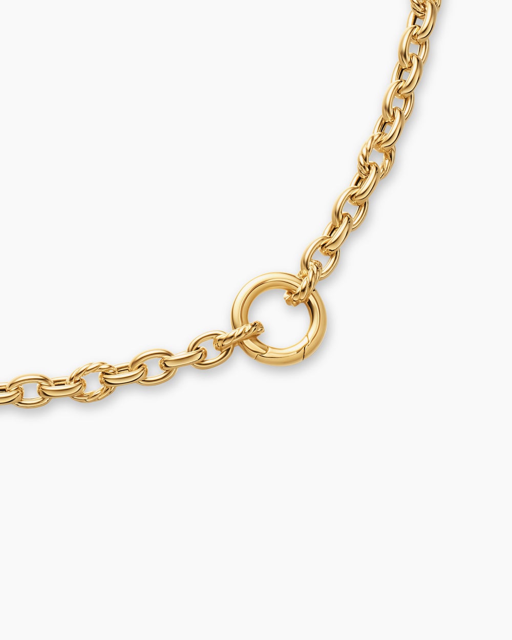 Womens DY Mercer Petite Chain Necklace in 18K Yellow Gold, 4.5mm