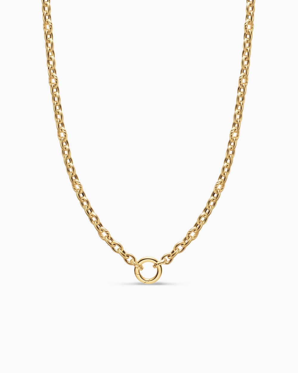 Womens DY Mercer Petite Chain Necklace in 18K Yellow Gold, 4.5mm