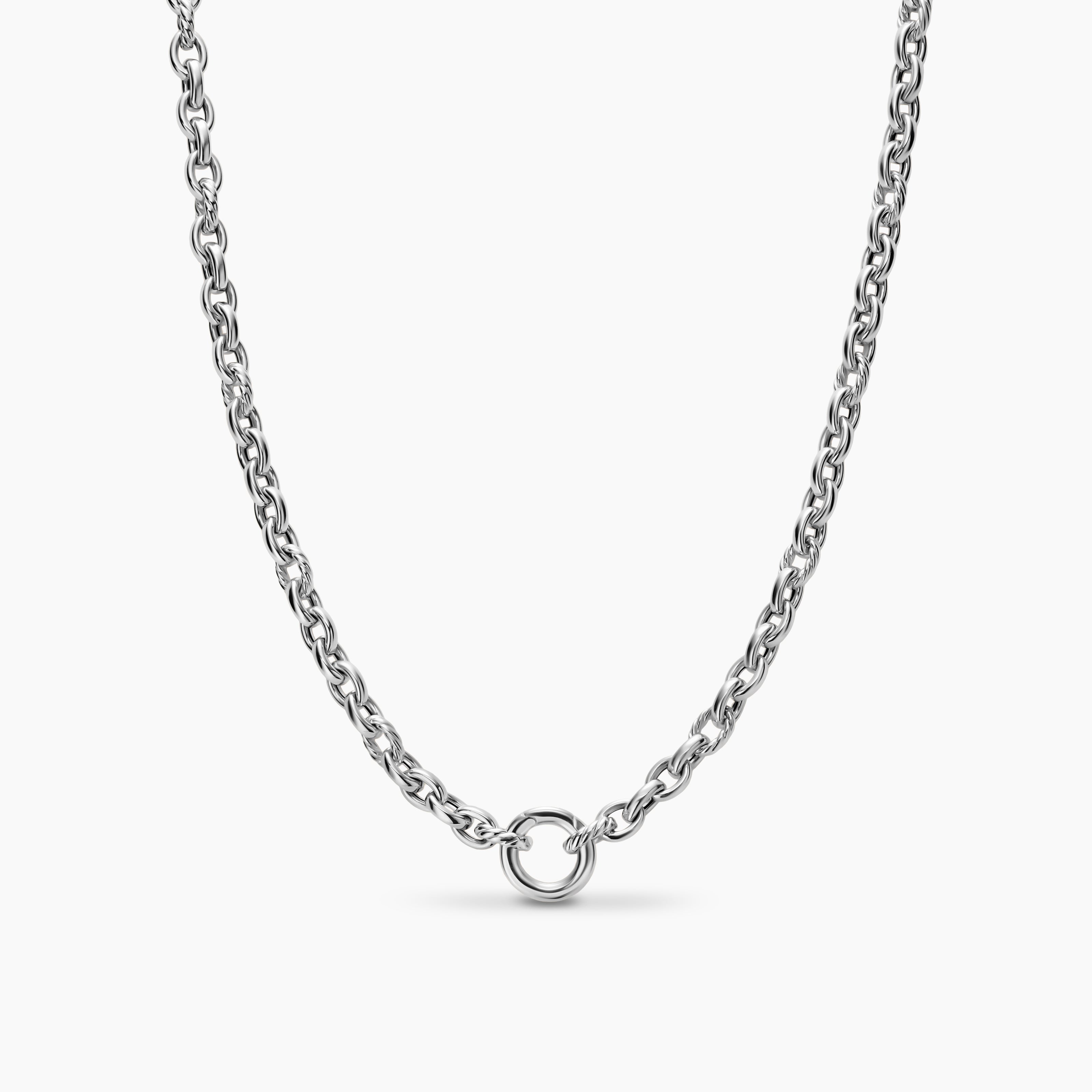 Womens DY Mercer Petite Chain Necklace in Sterling Silver, 4.5mm