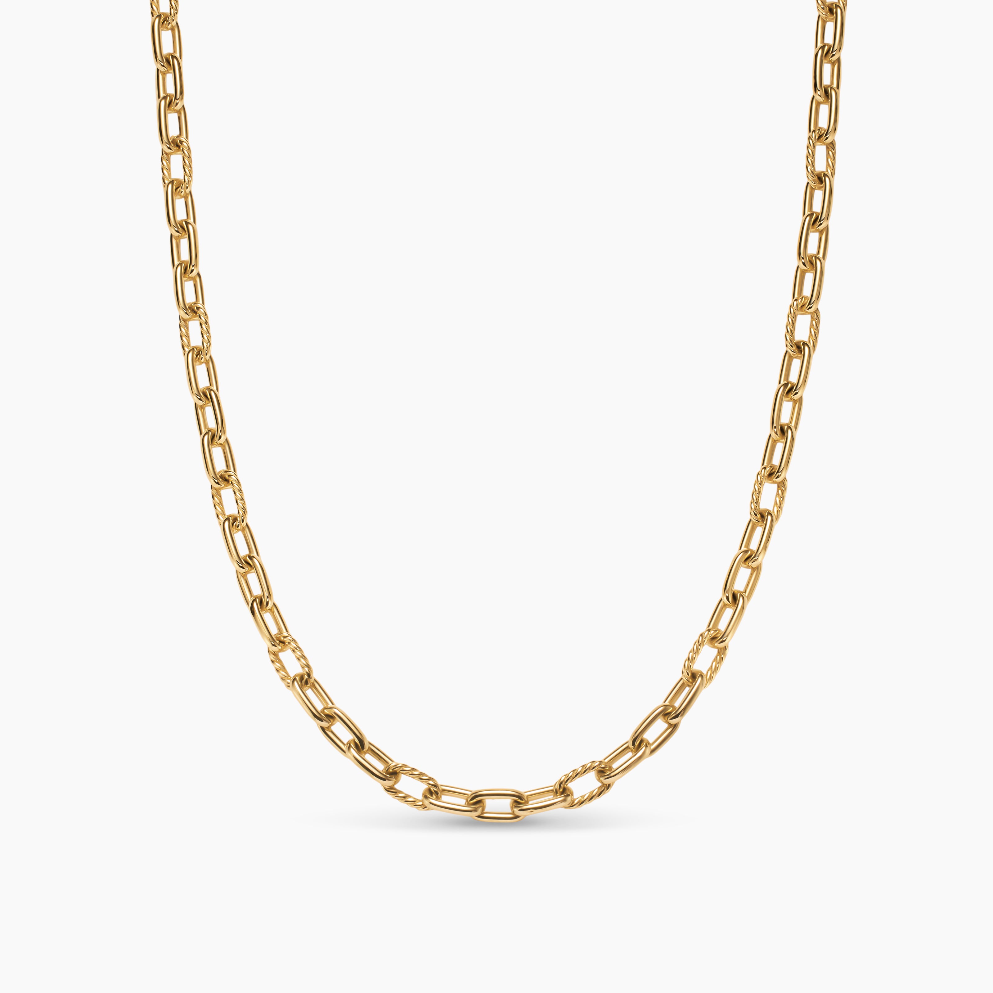 Womens DY Madison Chain Necklace in 18K Yellow Gold, 6mm