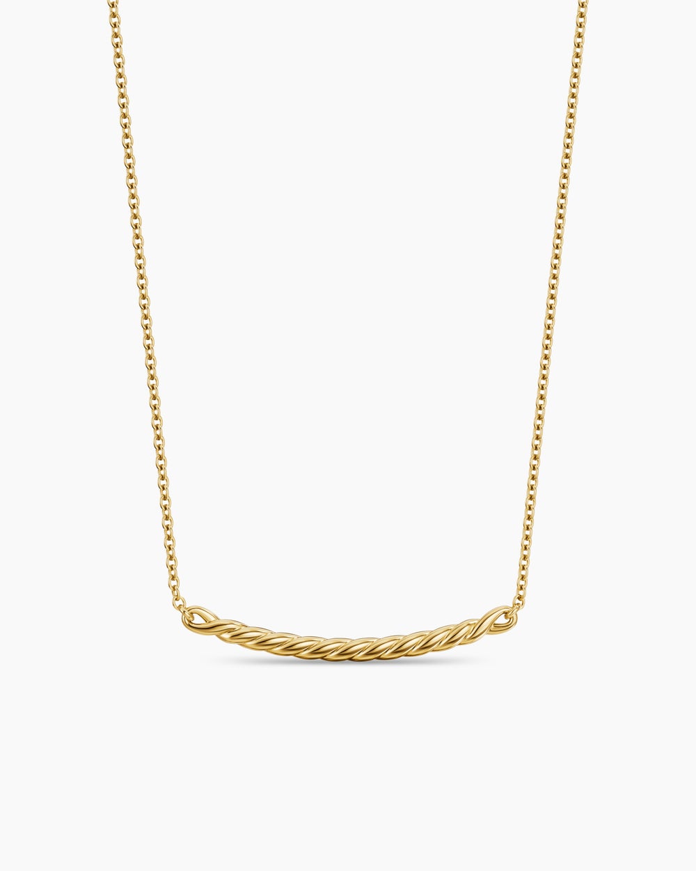 Collier à barre Sculpted Cable en or jaune 18 carats, 2,7 mm femmes