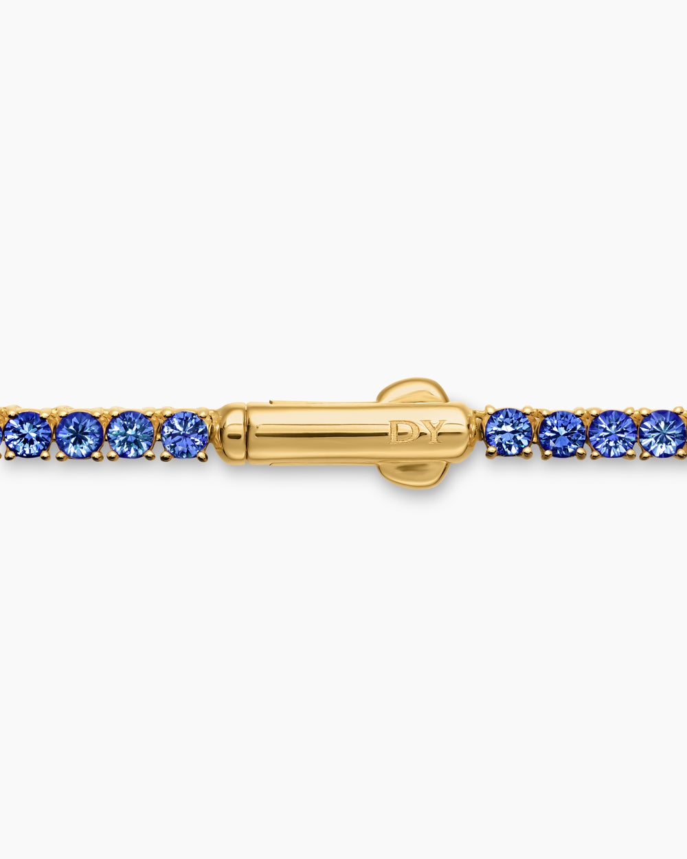 Womens Mini Tennis Necklace in 18K Yellow Gold, 2mm