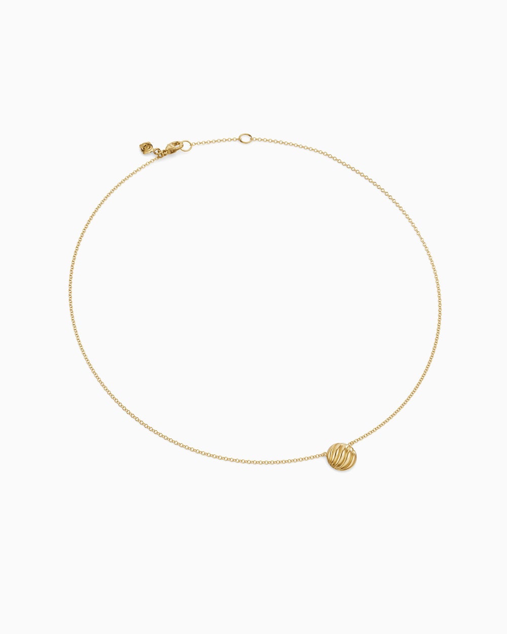 Collier avec pendentif Sculpted Cable en or jaune 18 carats, 10 mm femmes