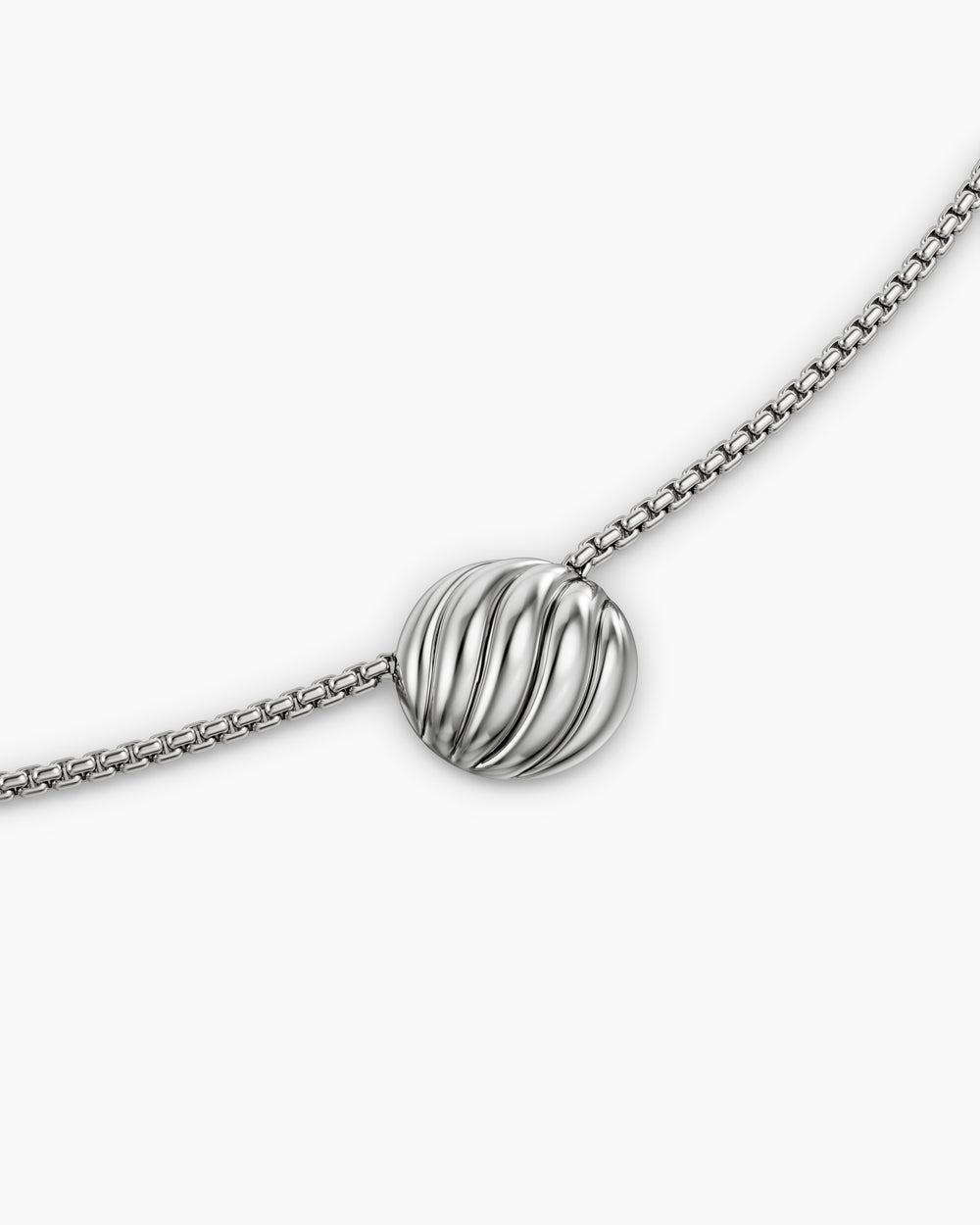 Collier avec pendentif Sculpted Cable en argent sterling, 10 mm femmes