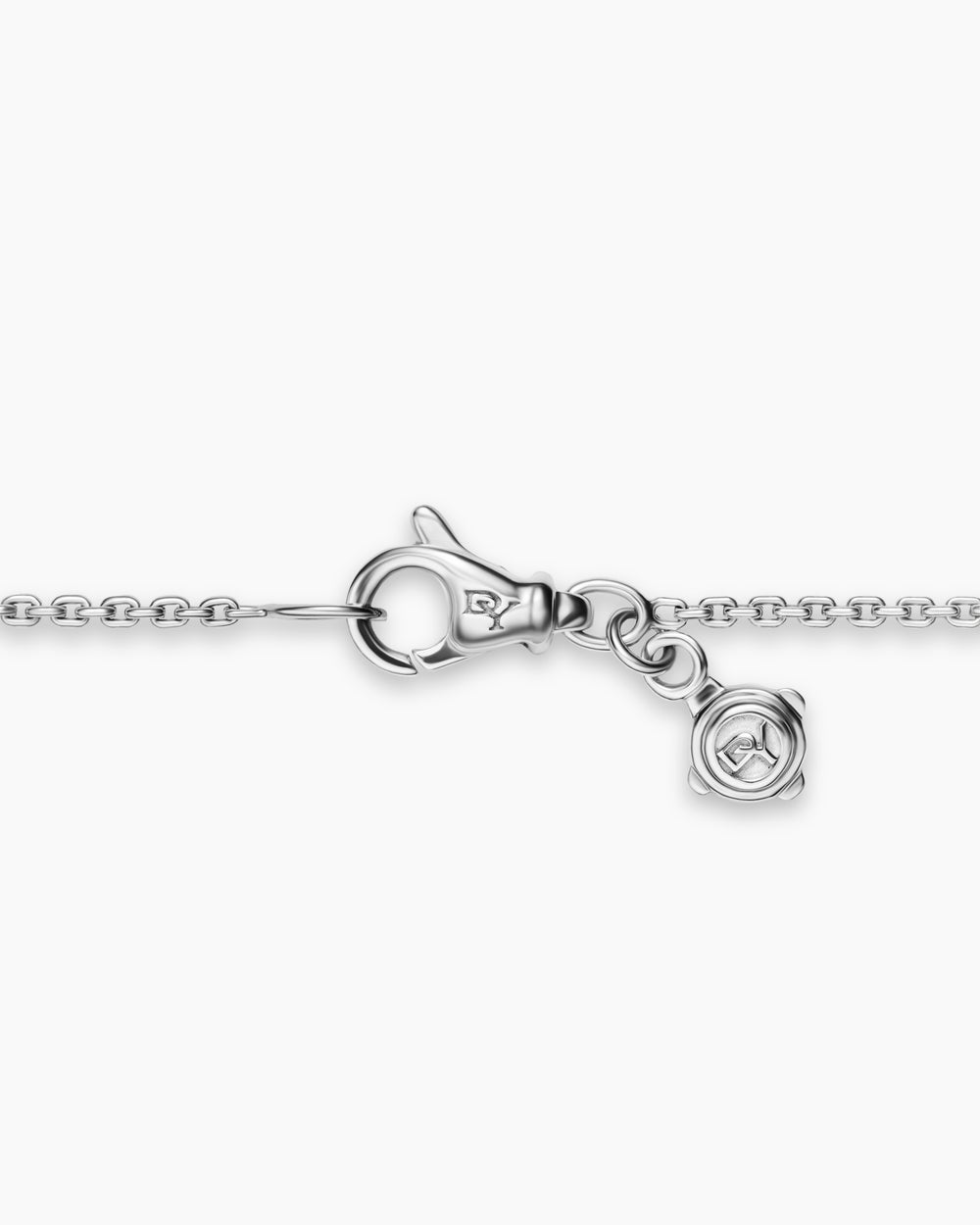 Womens Petite Starburst and Pearl Station Chain Necklace in Sterling Silver with Pearls and Diamonds, 6mm