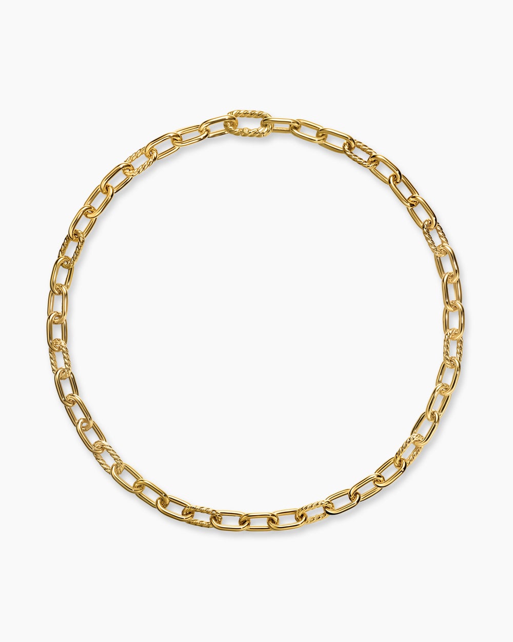 Collier chaîne DY Madison en or jaune 18 carats, 8,5 mm femmes