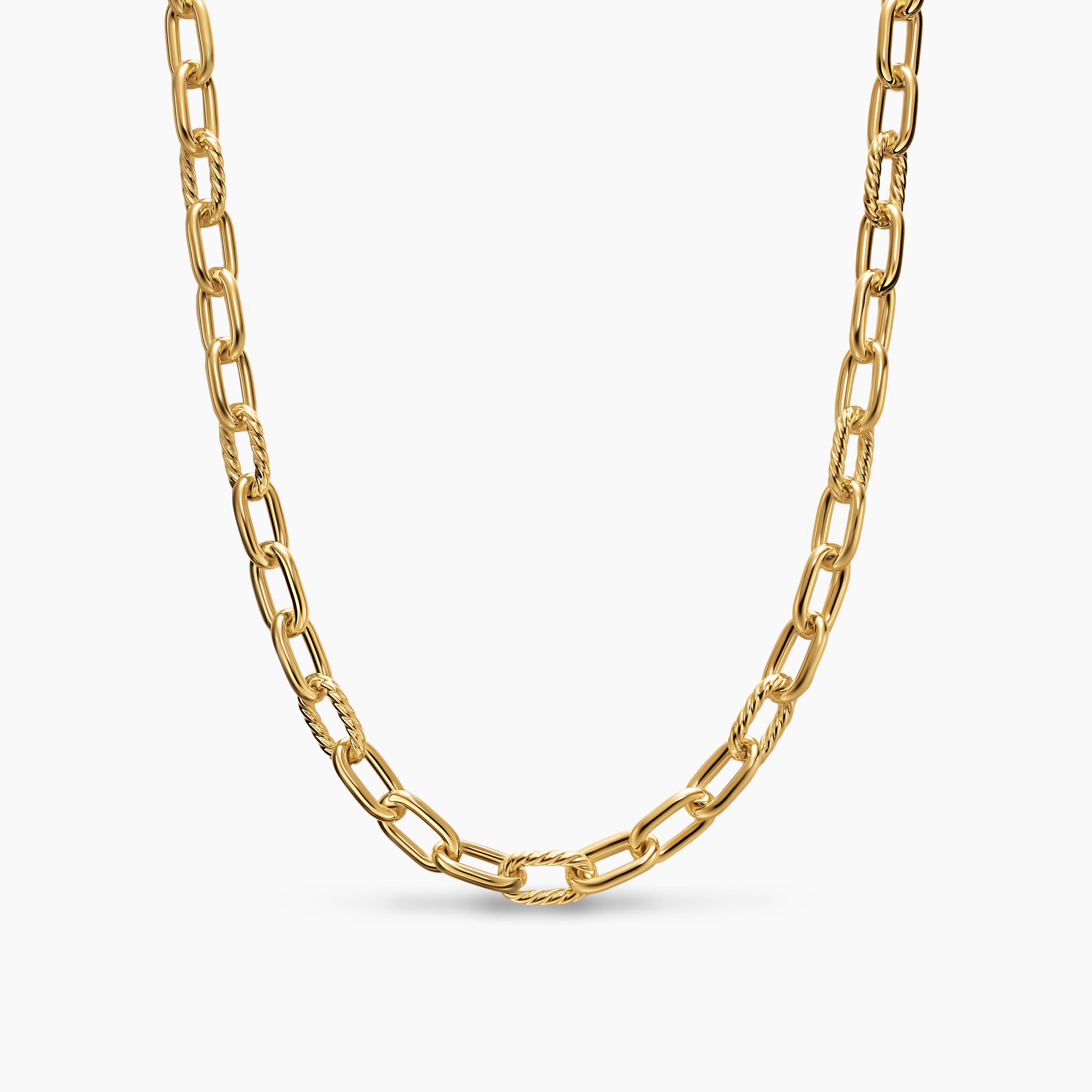 Womens DY Madison Chain Necklace in 18K Yellow Gold, 8.5mm