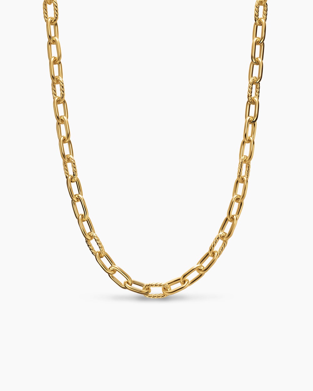 Collier chaîne DY Madison en or jaune 18 carats, 8,5 mm femmes