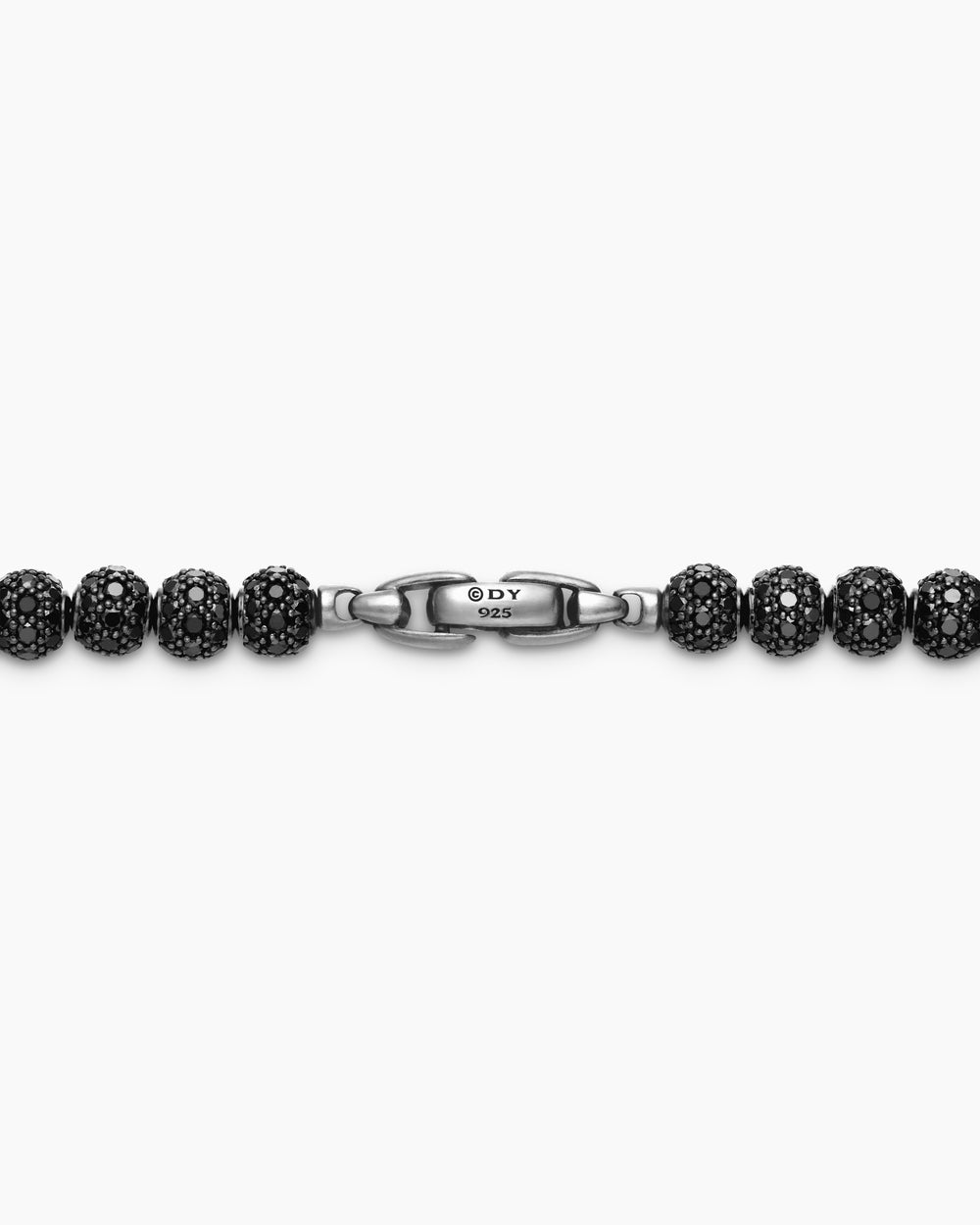 Mens Spiritual Beads Necklace with Pavé, 6mm