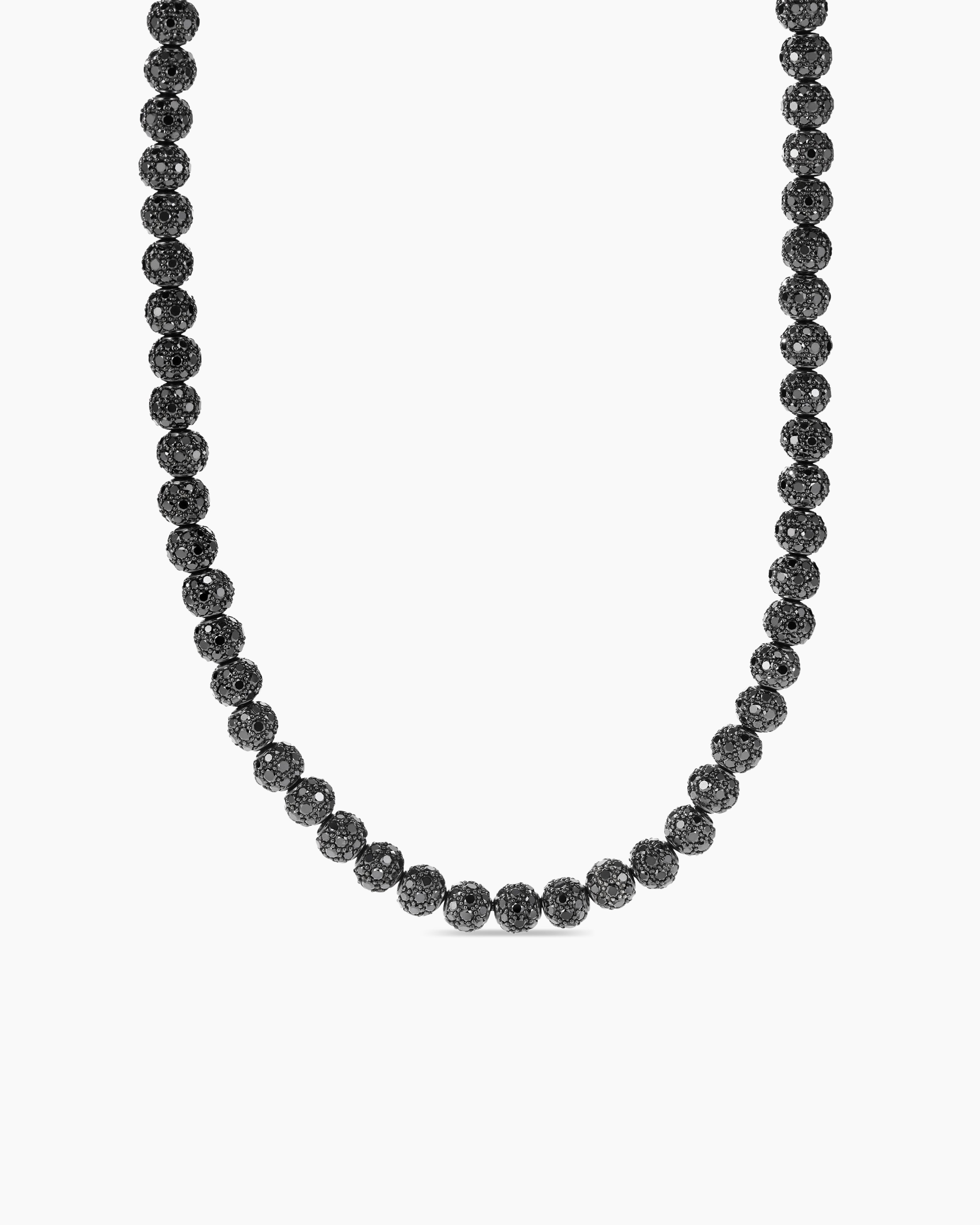 Goldiwala Stylish Black Heart necklace| silver chain| silver necklace|  with|| AD stone