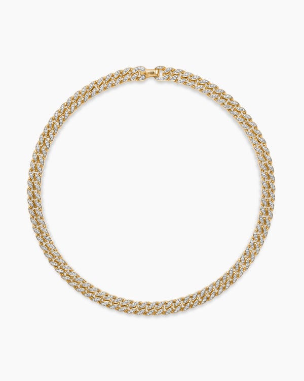 Curb Chain Necklace in 18K Yellow Gold, 11.5mm