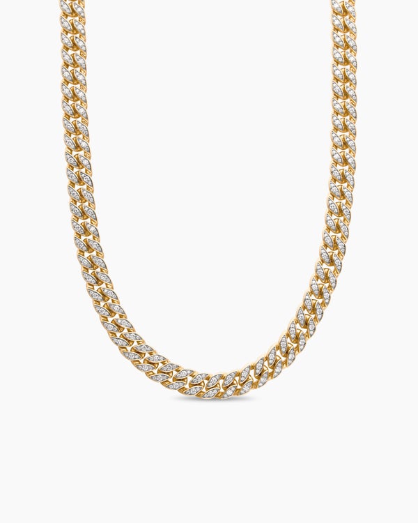Curb Chain Necklace in 18K Yellow Gold, 11.5mm