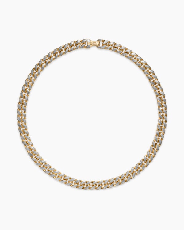 Curb Chain Necklace in 18K Yellow Gold, 11.5mm