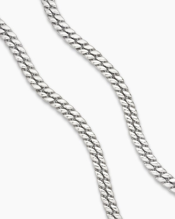 Curb Chain Necklace in 18K Yellow Gold with Meteorite, 11.5mm