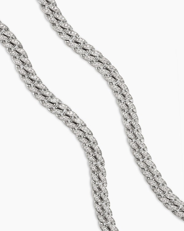 Curb Chain Necklace in Sterling Silver, 11.5mm