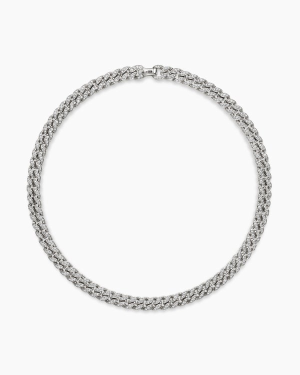 Curb Chain Necklace in Sterling Silver, 11.5mm