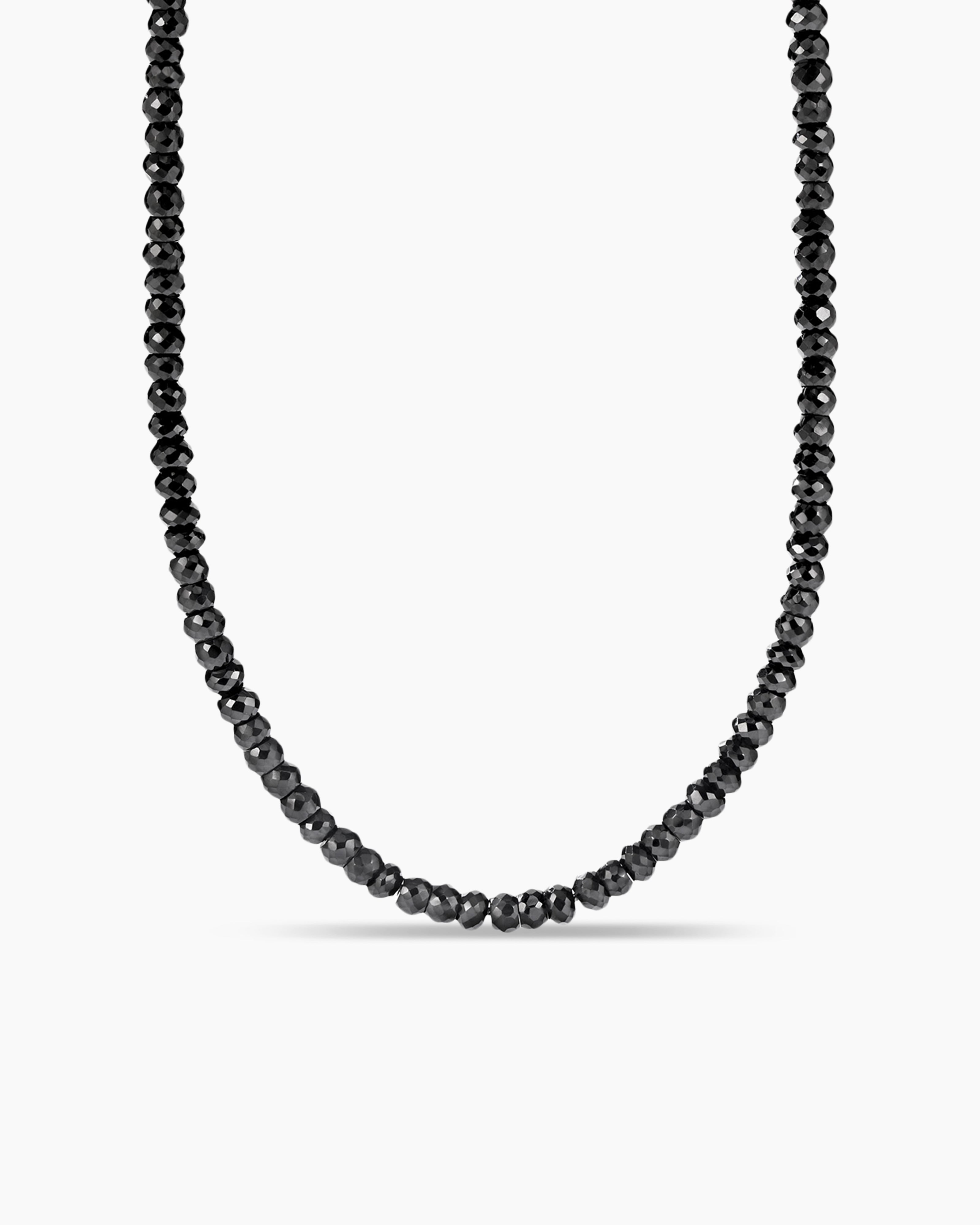 Amazon.com: Vatslacrestion Dainty Black Spinel Beaded Choker Necklace for  Women Trendy Natural Shiny 2.5 mm Black Spinal Crystal Stone Necklace  Sterling Silver Chain Adjustable: Clothing, Shoes & Jewelry