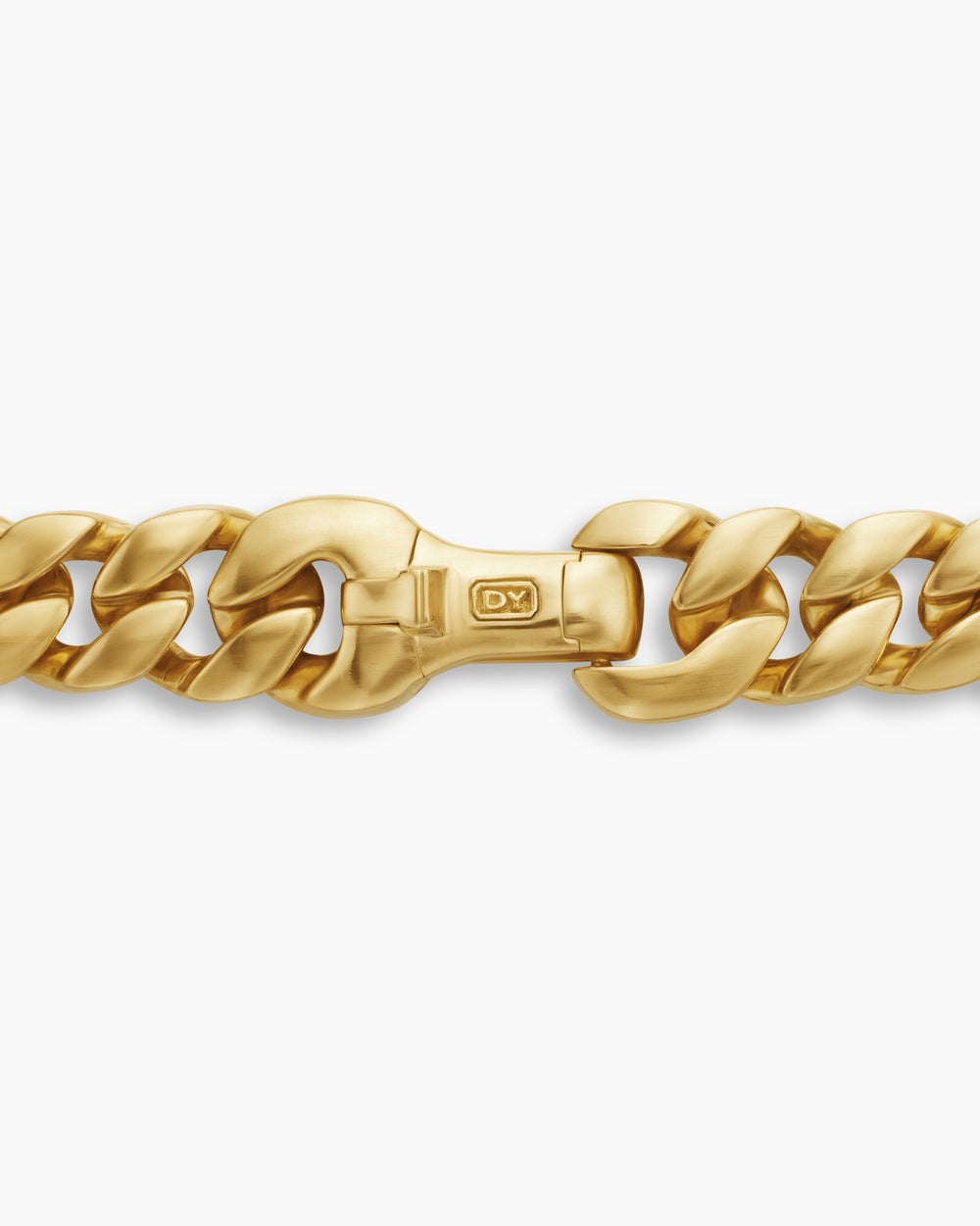 Mens Curb Chain Necklace in 18K Yellow Gold, 8mm