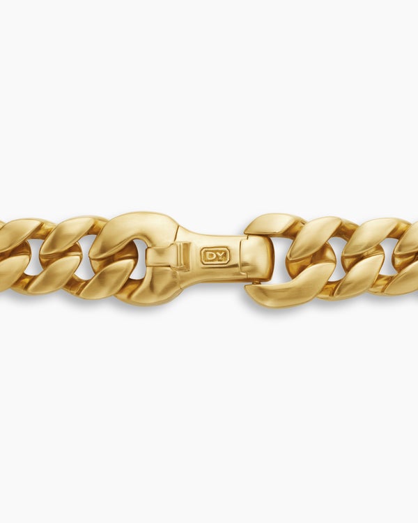 Curb Chain Necklace in 18K Yellow Gold, 8mm