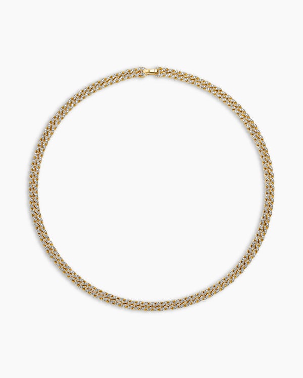 Curb Chain Necklace in 18K Yellow Gold, 8mm