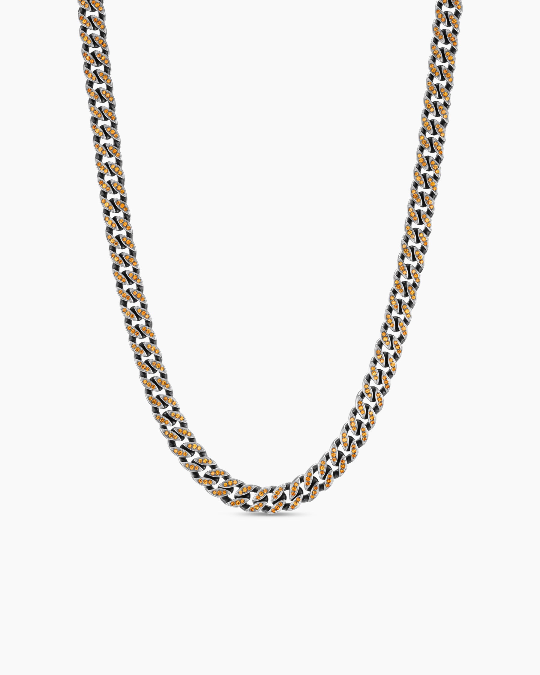 David Yurman 18k Rose Gold Chain Necklace Mens Armoury Necklace In