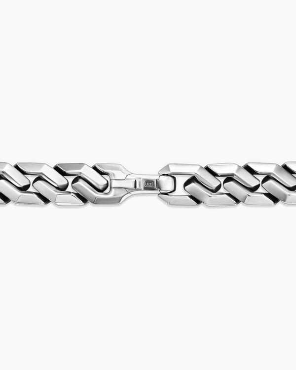 Collier à maillons angulaires Curb Chain en argent sterling, 8,7 mm