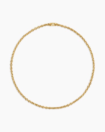 Armoury® Necklace in 18K Yellow Gold, 4mm