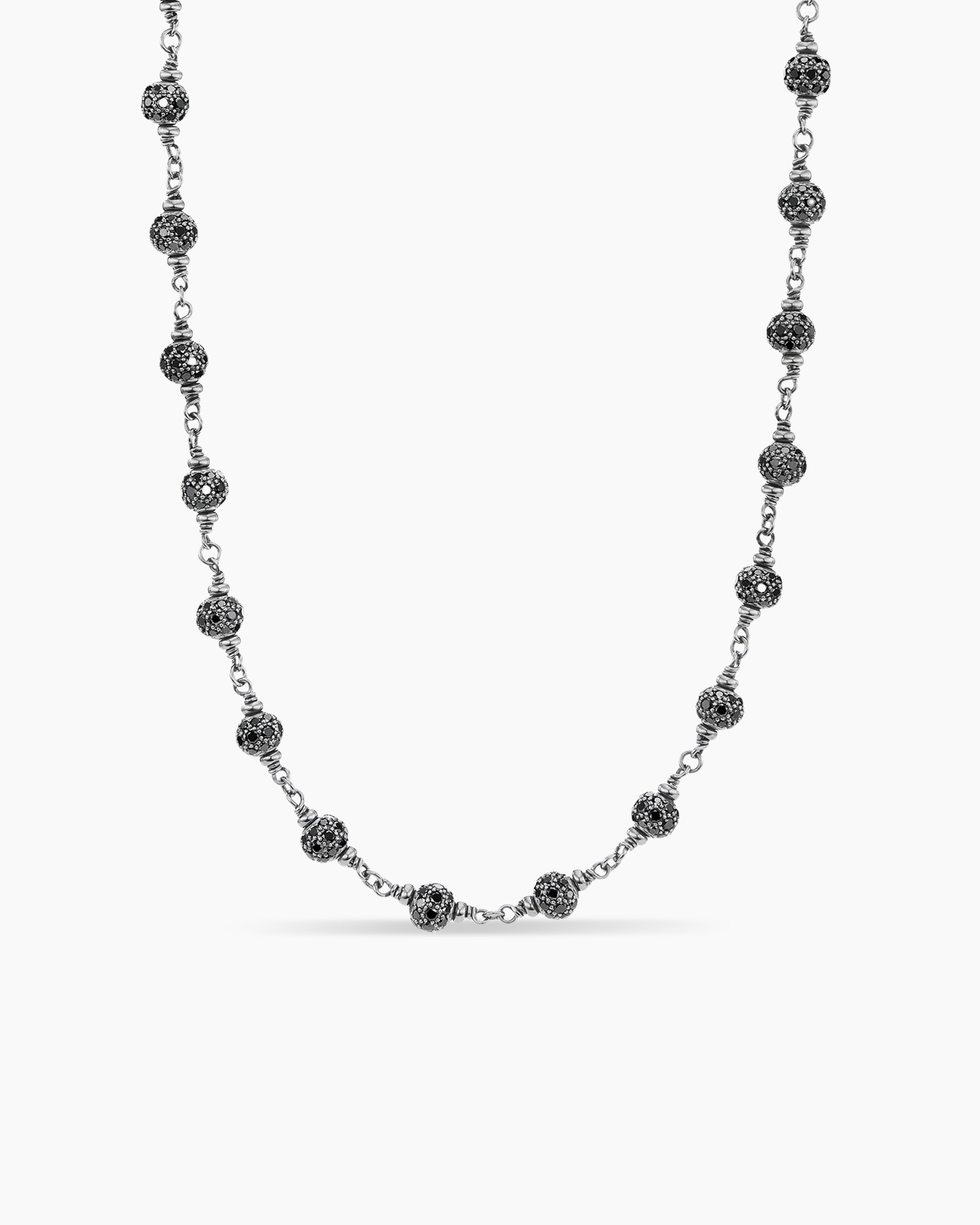 Shop Rubans Silver Plated Oxidised Necklace with Stone Online at Rubans
