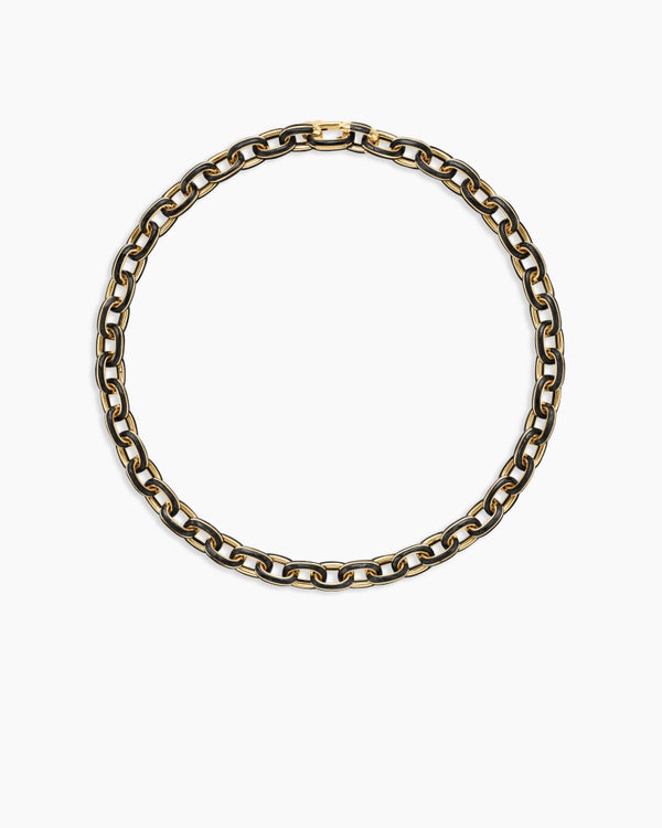 Streamline Oval Link Necklace in 18K Yellow Gold, 10.8mm