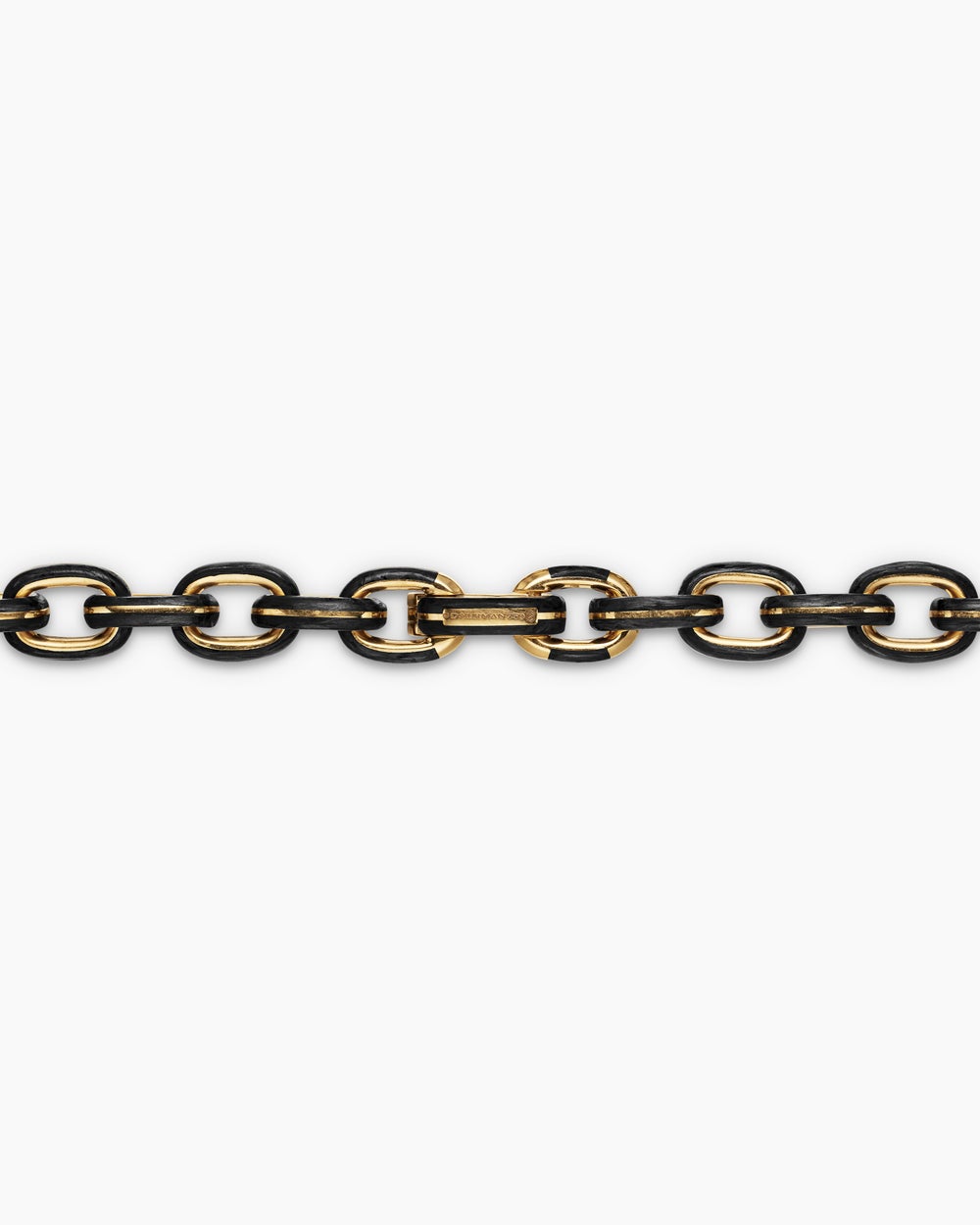 Mens Streamline Oval Link Necklace in 18K Yellow Gold, 10.8mm