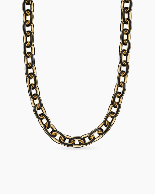 Streamline Oval Link Necklace in 18K Yellow Gold, 10.8mm