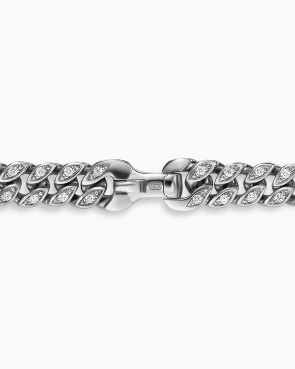 Curb Chain Necklace in Platinum, 6mm