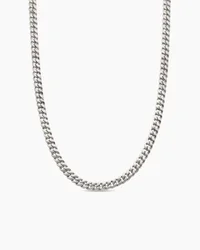 Curb Chain Necklace in Sterling Silver, 11.5mm