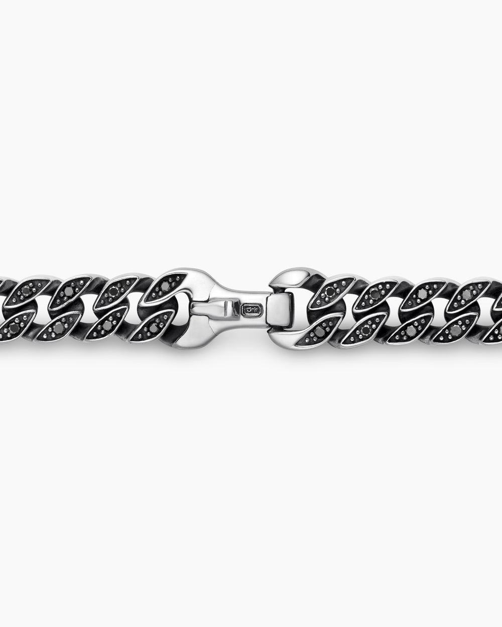 Mens Curb Chain Necklace in Sterling Silver, 6mm