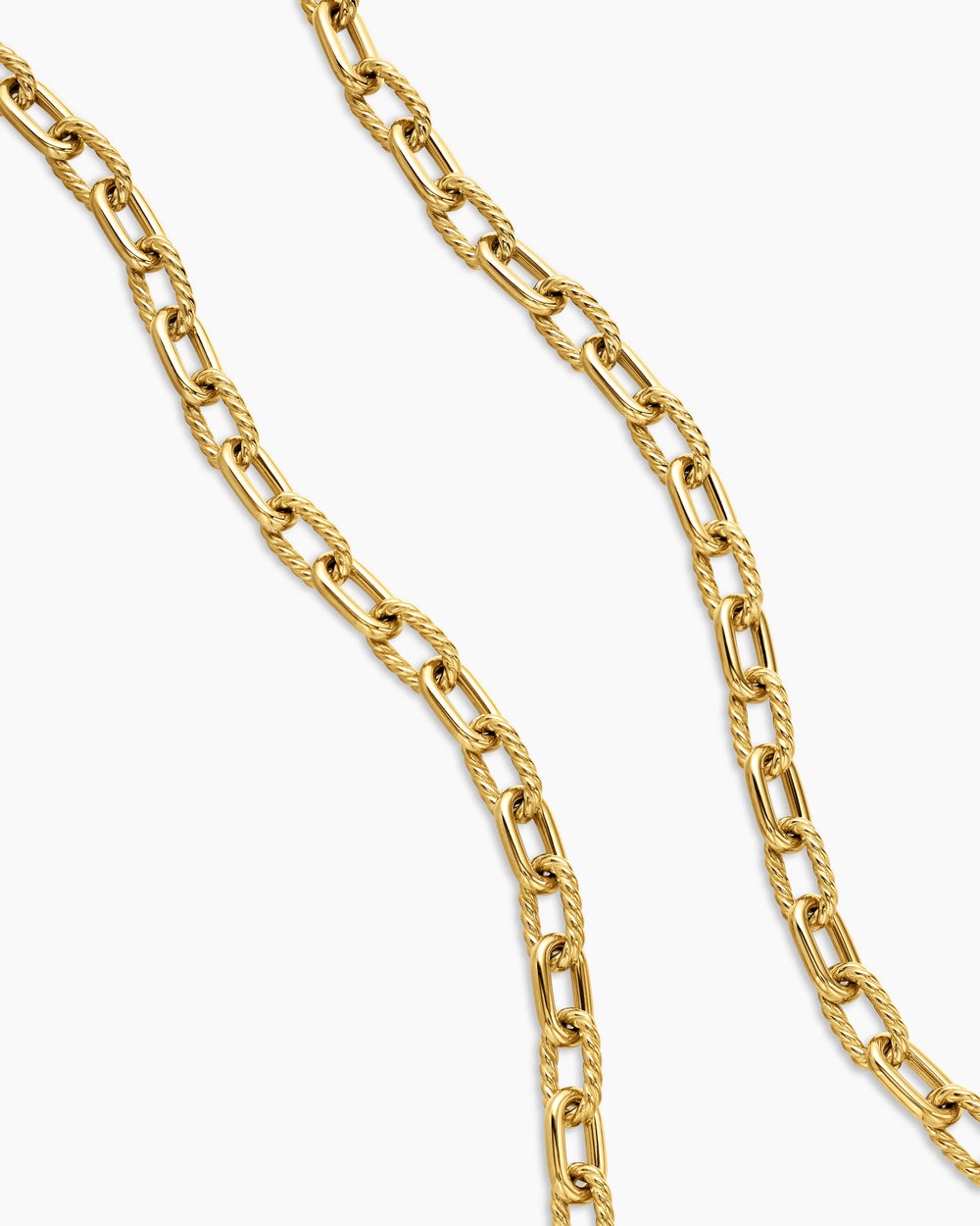Collier chaîne DY Madison en or jaune 18 carats, 6 mm hommes