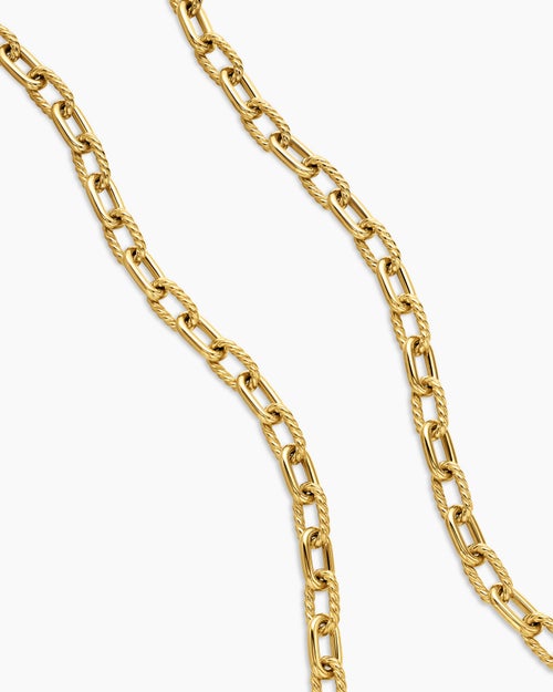 Mens DY Madison Chain Necklace in 18K Yellow Gold, 6mm