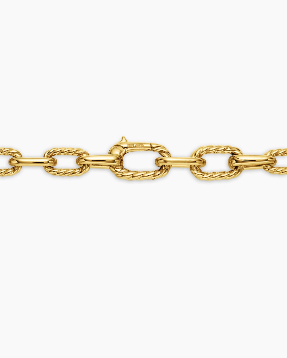 Collier chaîne DY Madison en or jaune 18 carats, 6 mm hommes