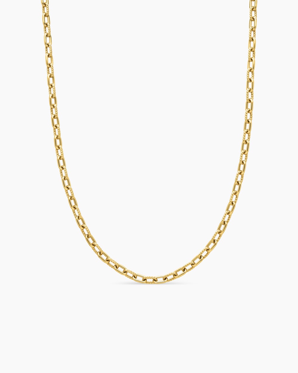 Collier chaîne DY Madison en or jaune 18 carats, 6 mm hommes