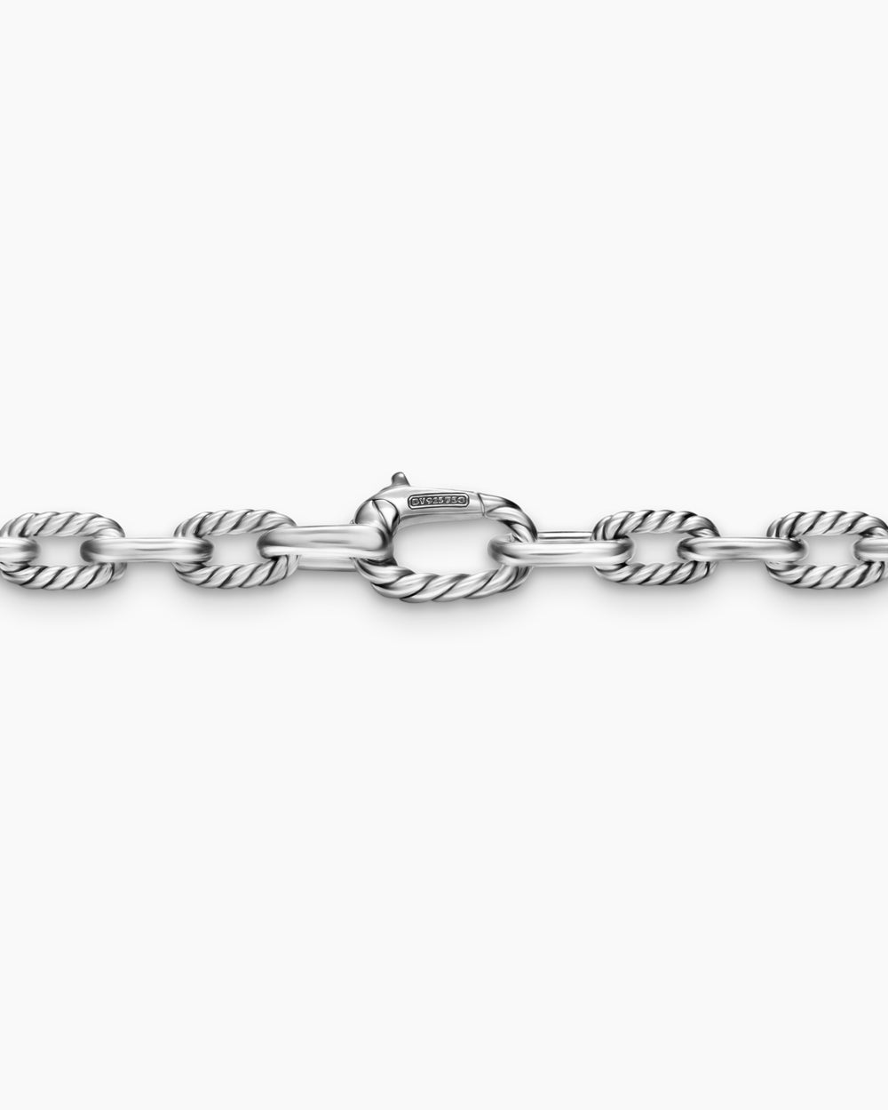 Collier chaîne DY Madison en argent sterling avec or jaune 18 carats, 6 mm pour hommes