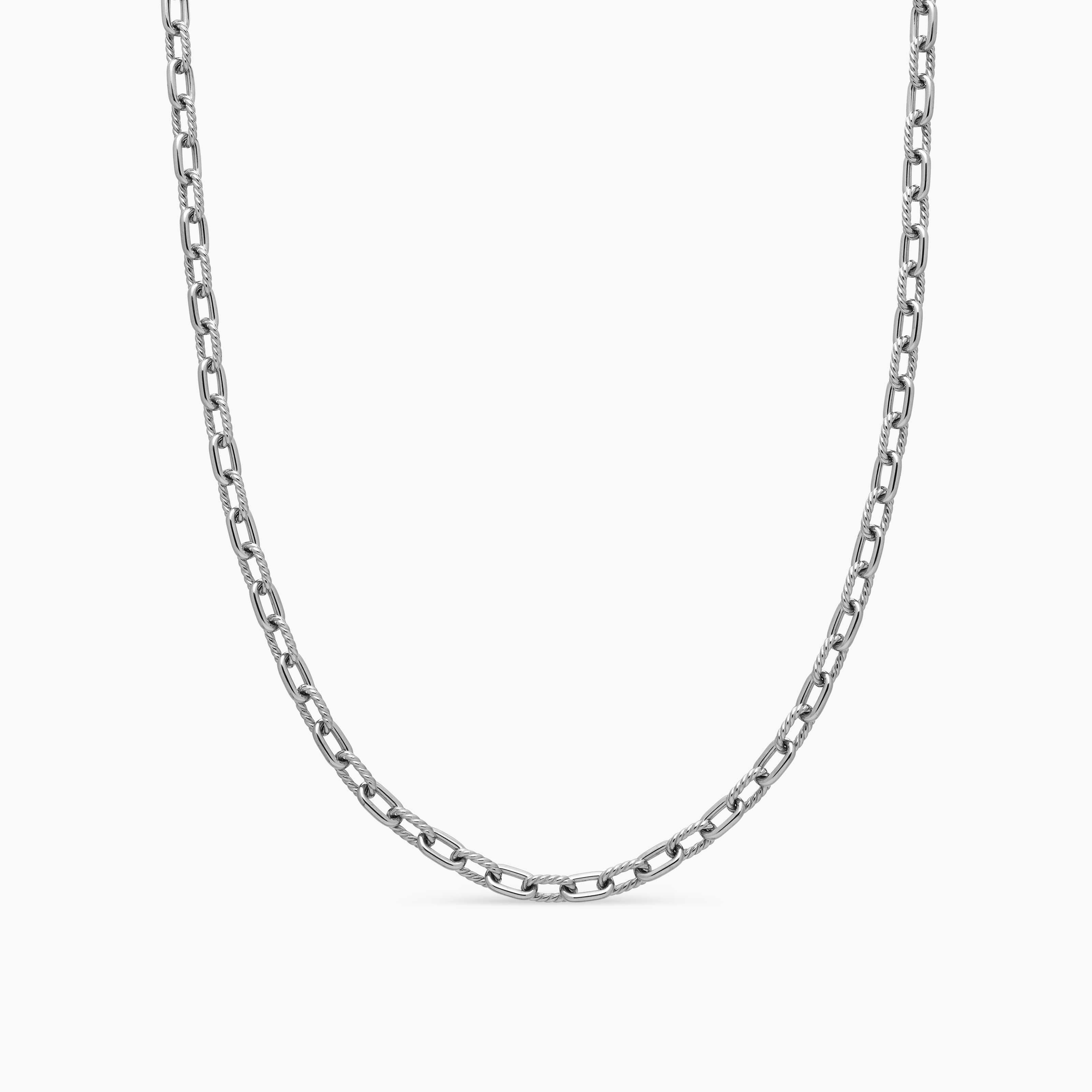 Mens DY Madison Chain Necklace in Sterling Silver, 6mm