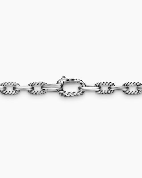 Mens DY Madison® Chain Necklace in Sterling Silver with Pearls, 6mm